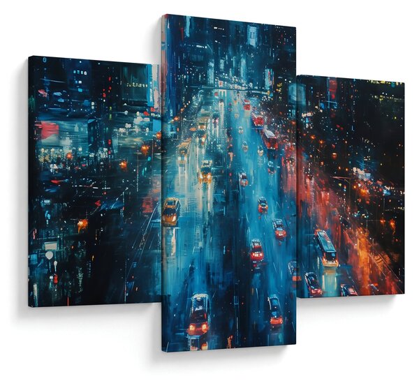 Obraz - Veľkomesto, olejomaľba (90x60 cm)