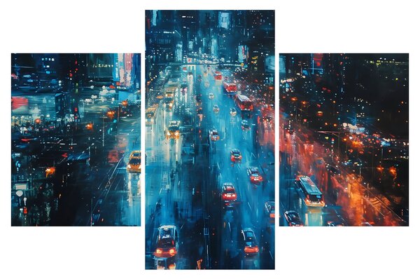 Obraz - Veľkomesto, olejomaľba (90x60 cm)