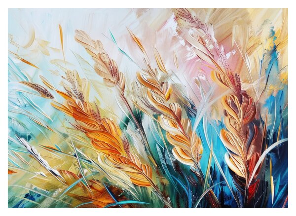 Obraz - Pšenica, abstrakcia (70x50 cm)