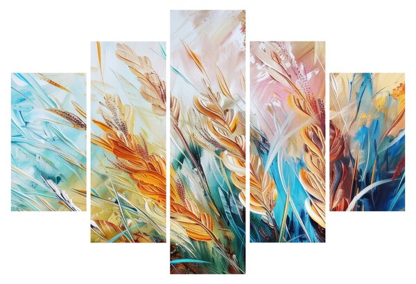 Obraz - Pšenica, abstrakcia (150x105 cm)