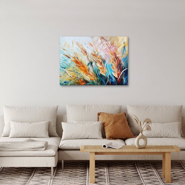 Obraz - Pšenica, abstrakcia (70x50 cm)
