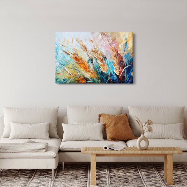Obraz - Pšenica, abstrakcia (90x60 cm)