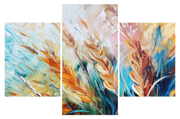 Obraz - Pšenica, abstrakcia (90x60 cm)