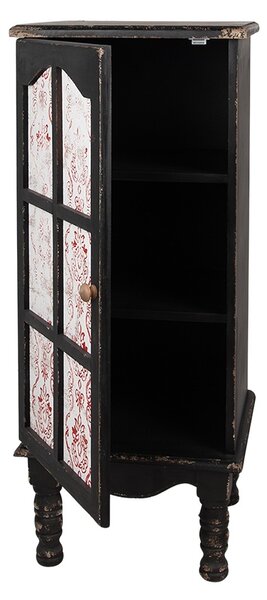 Čierna antik drevená skrinka / knižnica Leonia - 46*42*111 cm - Clayre & Eef
