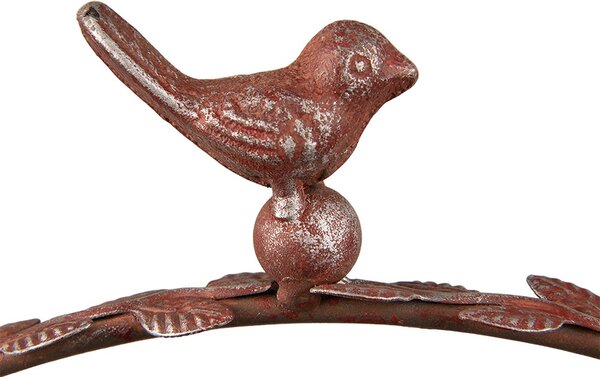 Červeno-zelený kovový stojan na kvety - 35*27*30 cm - Clayre & Eef