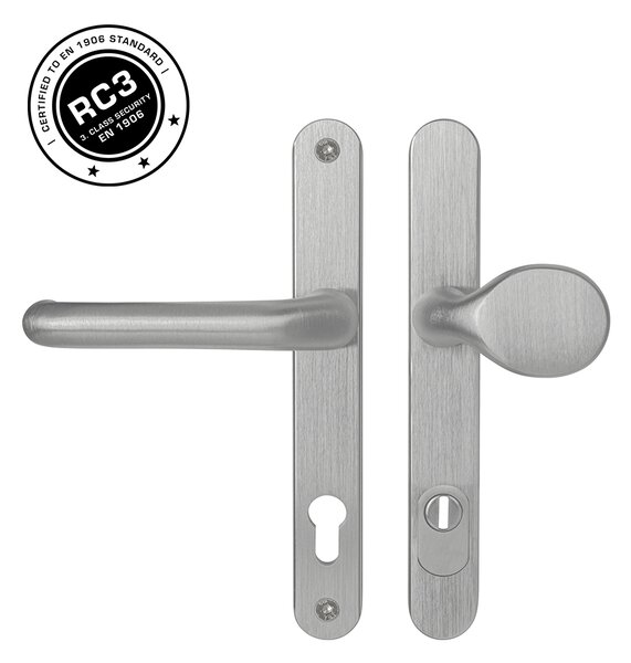 MPK - SECURO ALU A04 PLUS - SOU M1 COSLAN madlo/kľučka 92 mm Nerez matná