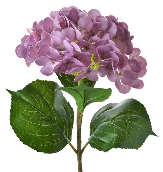 Fialová umelá dekorácia kvetina hortenzie Hydrangea - 67cm - Clayre & Eef
