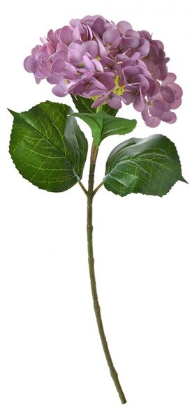 Fialová umelá dekorácia kvetina hortenzie Hydrangea - 67cm - Clayre & Eef