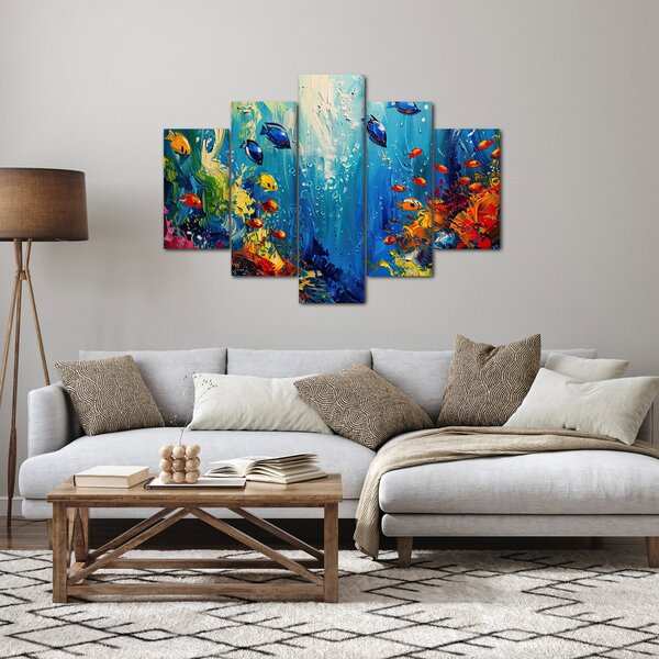 Obraz - Maľba podmorského sveta (150x105 cm)