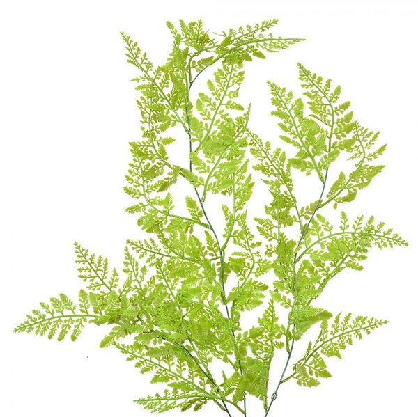 Zelená umelá previsnutá rastlina papradie - 15*5*80 cm - Clayre & Eef