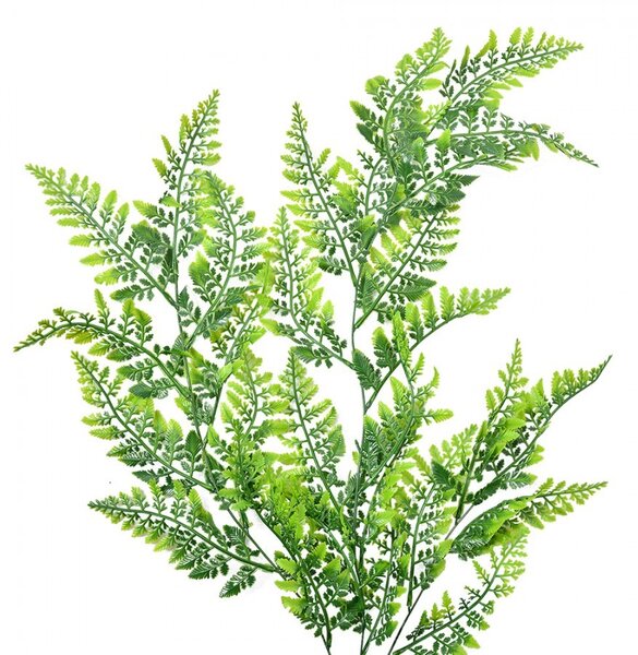 Zelená umelá previsnutá rastlina papradie - 75 cm - Clayre & Eef