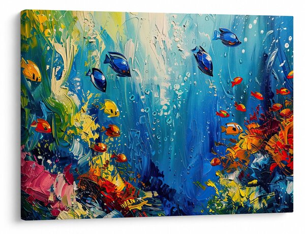 Obraz - Maľba podmorského sveta (70x50 cm)
