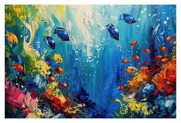 Obraz - Maľba podmorského sveta (90x60 cm)