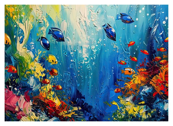 Obraz - Maľba podmorského sveta (70x50 cm)