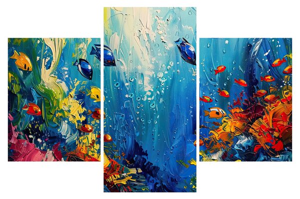 Obraz - Maľba podmorského sveta (90x60 cm)