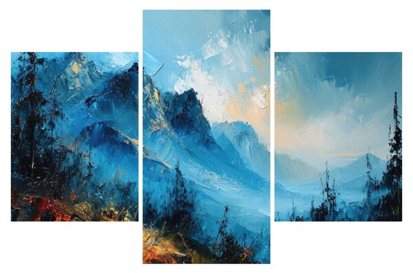 Obraz - Maľba hôr (90x60 cm)