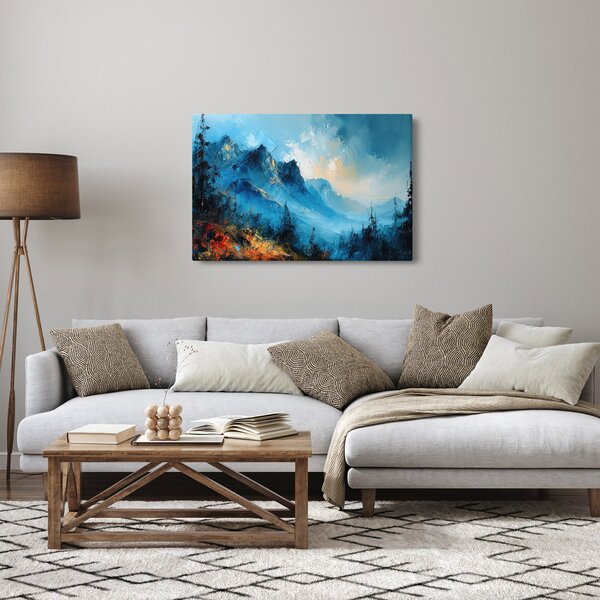 Obraz - Maľba hôr (90x60 cm)