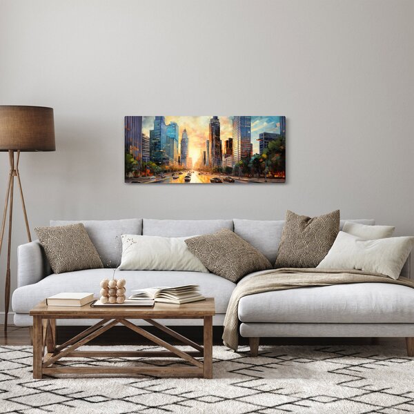 Obraz - Maľba mesta (120x50 cm)