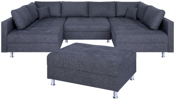 SEDACIA SÚPRAVA, textil, antracitová P & B - Sedačky, Online Only