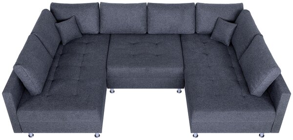 SEDACIA SÚPRAVA, textil, antracitová P & B - Sedačky, Online Only