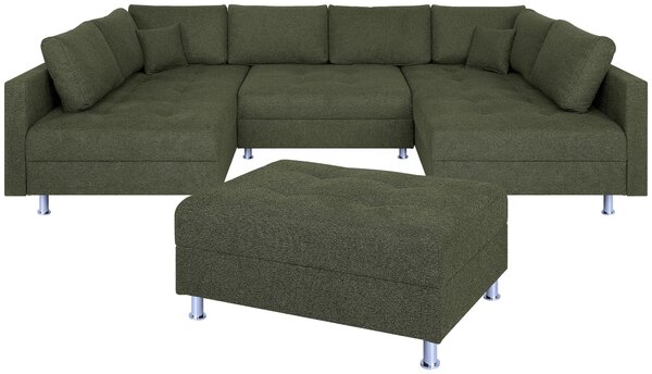 SEDACIA SÚPRAVA, textil, olivovozelená P & B - Sedačky, Online Only