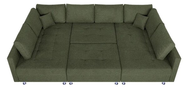 SEDACIA SÚPRAVA, textil, olivovozelená P & B - Sedačky, Online Only
