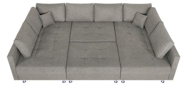 SEDACIA SÚPRAVA, textil, taupe P & B - Sedačky, Online Only