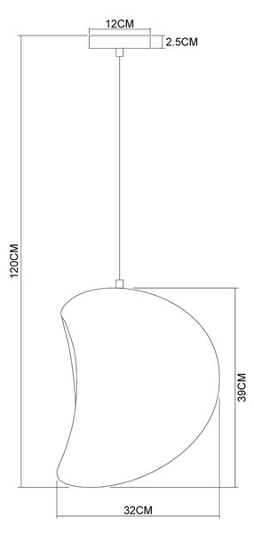 ZÁVESNÉ SVIETIDLO, 38/42 cm Collett's Monde - Online Only bytové doplnky, Online Only