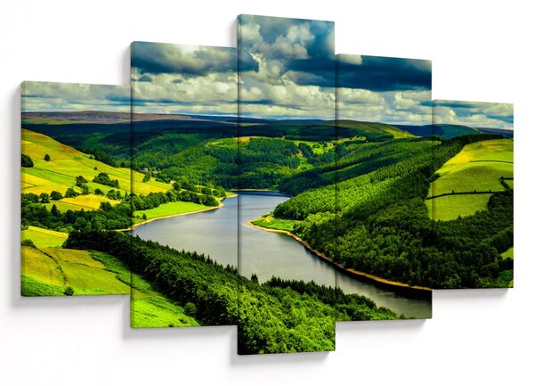 Obraz - Zelená krajina (150x105 cm)