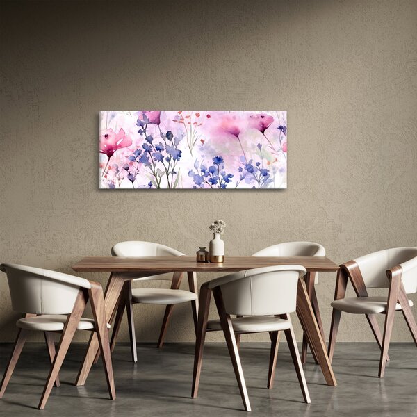 Obraz - Akvarelová lúka (120x50 cm)