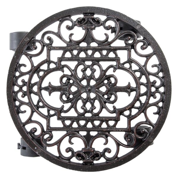Kovový pojazdný podstavec pod kvetináč ø 29 cm Ornament – Esschert Design