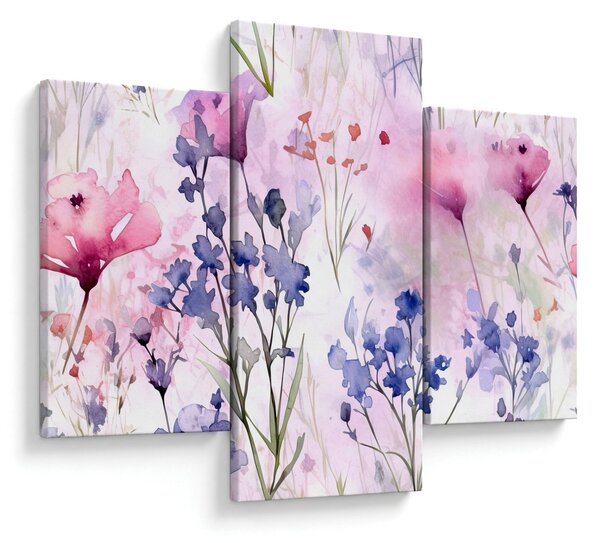 Obraz - Akvarelová lúka (90x60 cm)