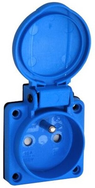 TP electric Vstavaná zásuvka 230V, bezpečnostná clonka, Quick Connect 1x16A IP54 3101-338-0900