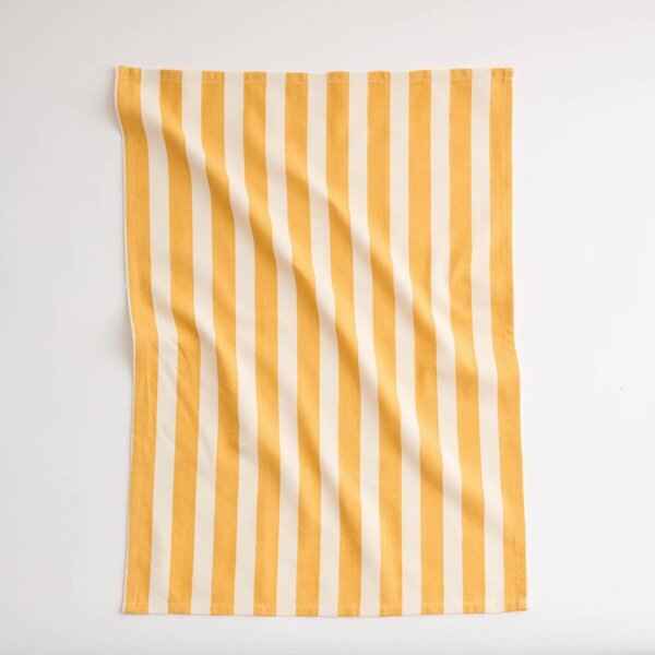 Súprava 3 zladených bavlnených utierok, horčicové