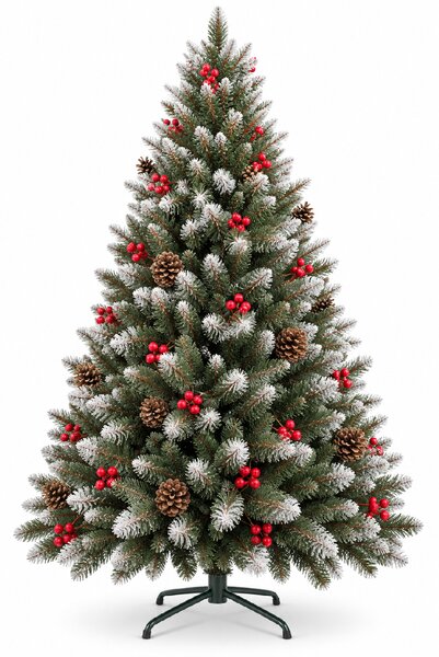 JAKS Vianočný stromček smrek s jarabinou 150 cm