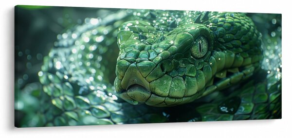 Obraz - Portrét hada (120x50 cm)