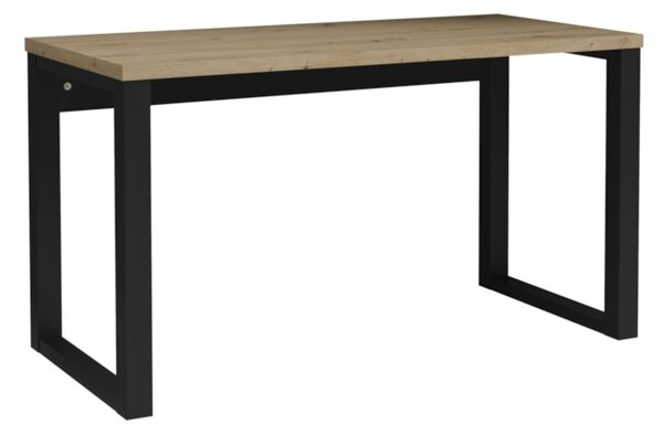 Písací stôl MARO, 135x76,2x65, dub artisan/čierna