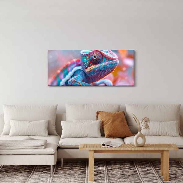 Obraz - Sfarbený chameleón (120x50 cm)