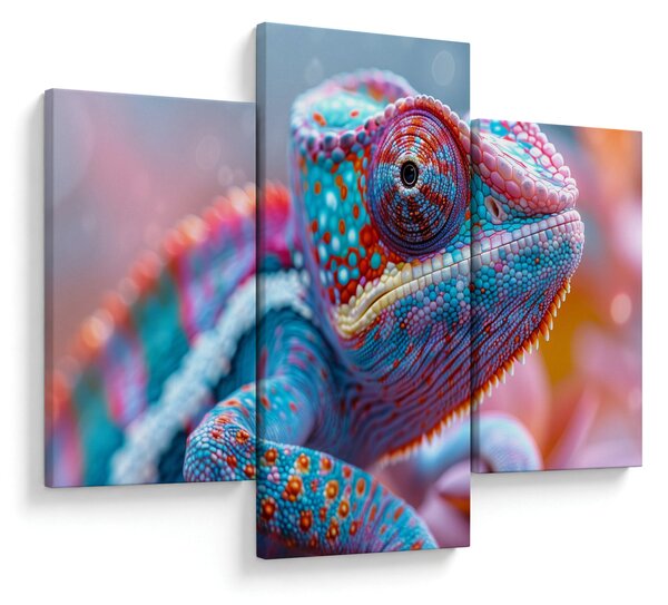 Obraz - Sfarbený chameleón (90x60 cm)