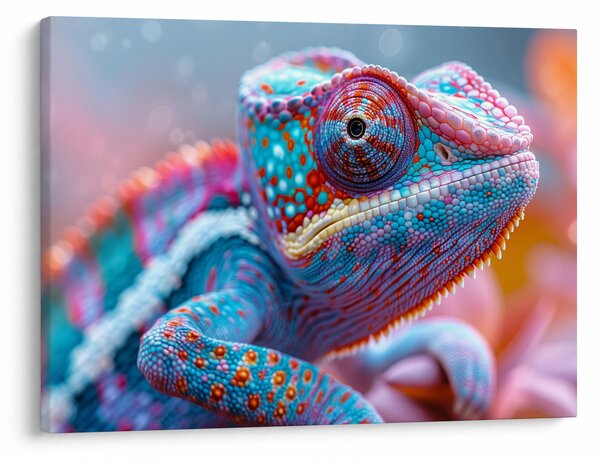 Obraz - Sfarbený chameleón (70x50 cm)