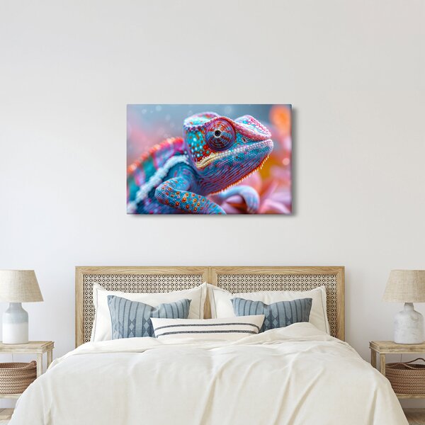 Obraz - Sfarbený chameleón (90x60 cm)