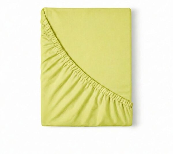 Kvalitex Prestieradlo bavlnené napínacie žlté 90x200cm