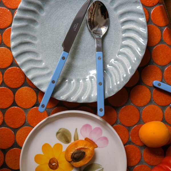 4-dielna sada príborov Bistrot Brillant – Pastel blue