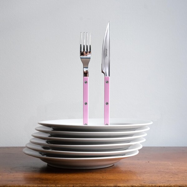 4-dielna sada príborov Bistrot Brillant – Pink