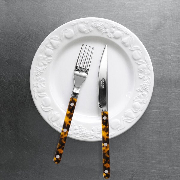 4-dielna sada príborov Bistrot Brillant – Faux Tortoise
