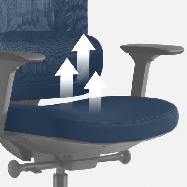 Masážne kancelárske kreslo Visioner 6.1 čierne