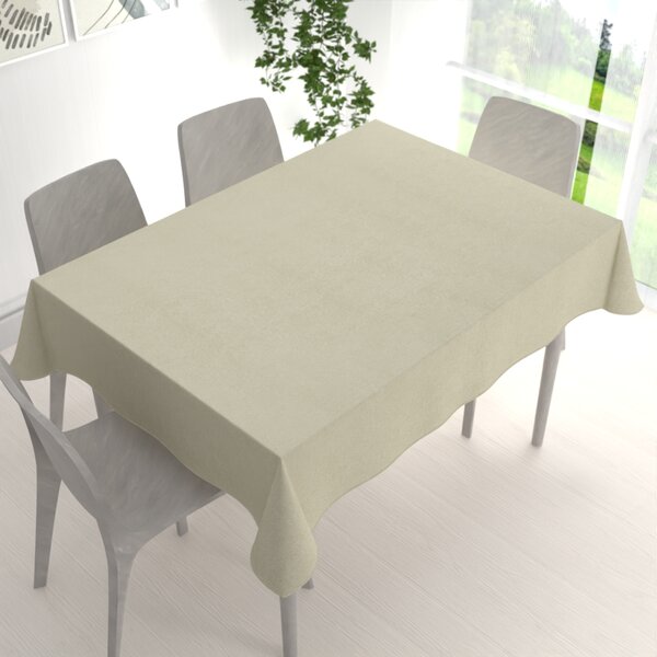 Biante Obdĺžnikový obrus/imitácia brúsenej kože Alcantara ALC-021 Krémový 50x100 cm