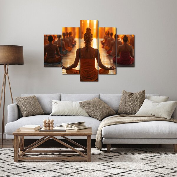 Obraz - Lekcia jogy (150x105 cm)