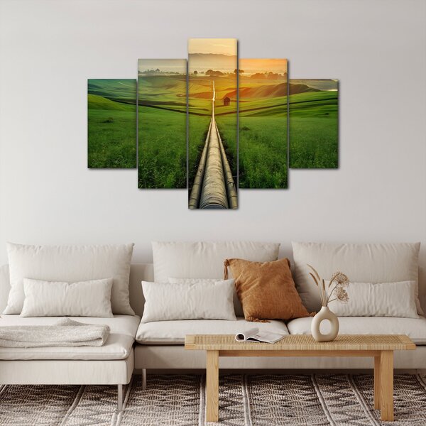 Obraz - Východ slnka nad údolím (150x105 cm)