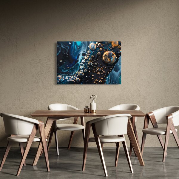 Obraz - Atramentové kvapky (90x60 cm)